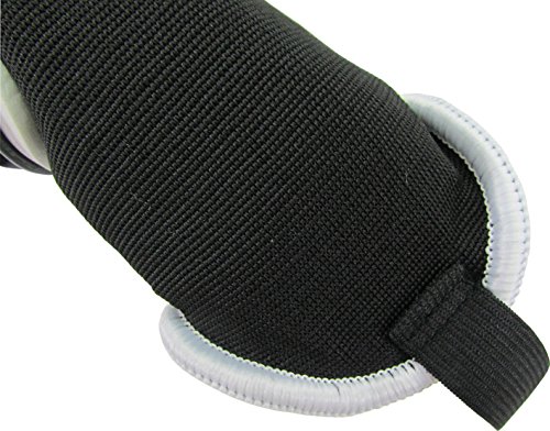 VIZARI Malaga Shin Guard - 70083, S, Negro/Blanco