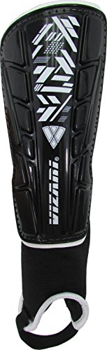 VIZARI Malaga Shin Guard - 70083, S, Negro/Blanco