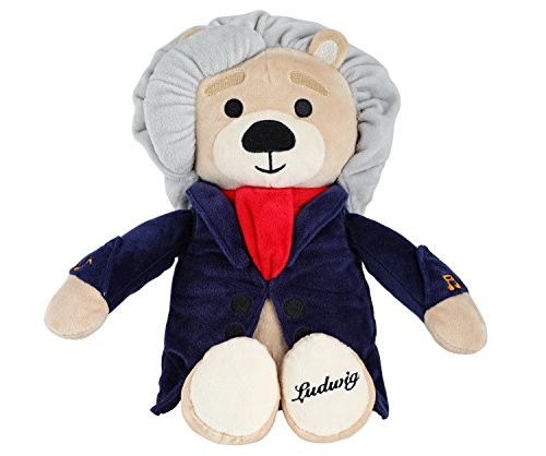 Vosego Ludwig Van Beethoven Oso Virtuoso | 40 Minutos de Música Clásica para Bebés | Peluche Musical Premiado de 15 ″ | Juguete Educativo Bebés, Niños, Adultos