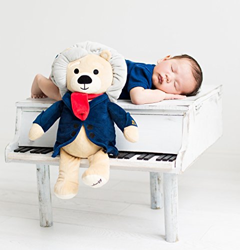 Vosego Ludwig Van Beethoven Oso Virtuoso | 40 Minutos de Música Clásica para Bebés | Peluche Musical Premiado de 15 ″ | Juguete Educativo Bebés, Niños, Adultos