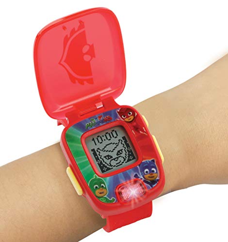 VTech-80-175857 PJ Masks Buhita, Reloj Digital Educativo Que estimula el Aprendizaje e incorpora minijuegos y Actividades, Color Rojo (3480-175857)