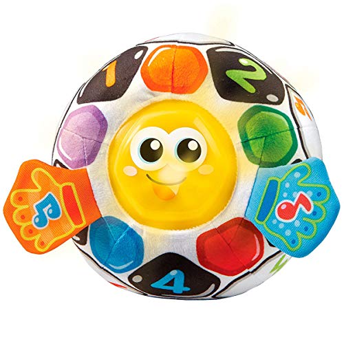 VTech-80-509122, Pelota fútbol bebé Blanda interactiva con más de 45 melodías, Sonidos, Canciones y Frases, favorece la estimulación Sensoria, Multicolor (3480-509122)