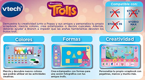 VTech- Cartucho para Storio, Trolls (3480-271022) , color/modelo surtido