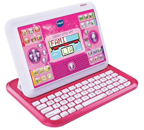 VTech Genio Little App, Juguete para Aprender en casa, Ordenador Tablet Educativo + Pequeordenador, Juguete para Aprender En Casa, Ordenador Infantil