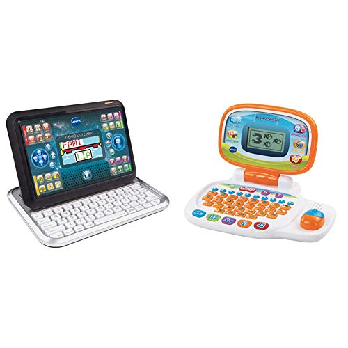 VTech Genio Little App, Juguete para Aprender en casa, Ordenador Tablet Educativo + Pequeordenador, Juguete para Aprender En Casa, Ordenador Infantil