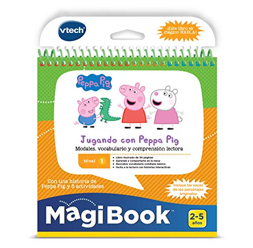 Vtech- Jugando con Peppa Pig Libro para Magibook, Multicolor (80-480422)