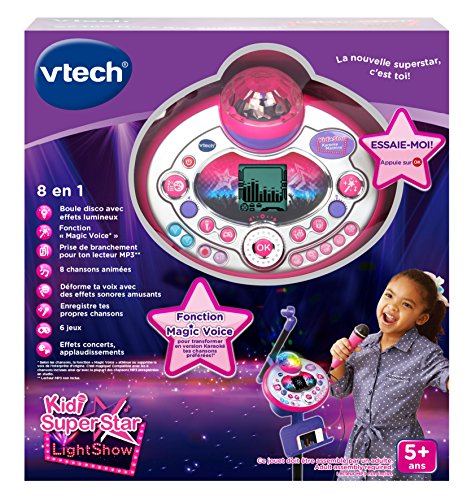 VTech Kidi Superstar Lightshow Chica - Juegos educativos (AA, 279 mm, 143 mm, 800 mm, 2,25 kg)