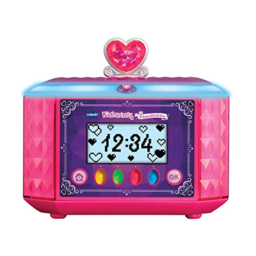 VTech Kidisecrets 80-529904 - Joyero para niña con código secrets, diario electrónico, reproductor de música, reloj y despertador, color rosa