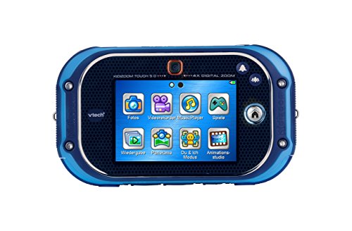 Vtech KidiZoom Touch 5.0 80-163594 - Cámara Infantil (Incluye Bolsa de Transporte), Color Azul