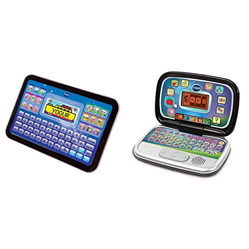 VTech Little App Tableta educativa Infantil con Pantalla LCD a Color,Juguete para Aprender en casa + Diverblack Pc Ordenador Iinfantil Educativo para Aprender En Casa