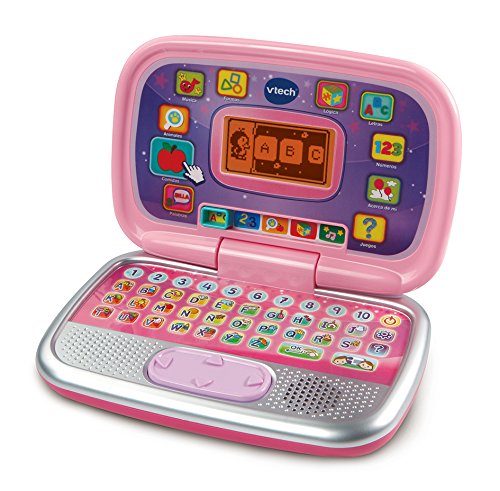 VTech Little App Tableta educativa Infantil con Pantalla LCD a Color,Juguete para Aprender en casa + Diverpink Pc Ordenador Infantil Educativo para Aprender En Casa