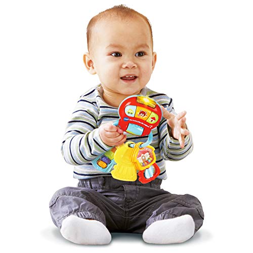 VTech- Llavero Baby Keys Sonajero electrónico interactivo con voz y luces (3480-505122) , color/modelo surtido