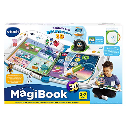 VTech - Magibook 3D Juego Interactivo para Niños, Multicolor (3480-603922)