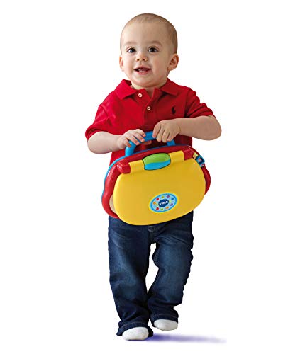 VTech -Mis primeras Teclas Ordenador Infantil con Tres Modos de Juegos Que enseña Animales, Colores + Primeras Canciones, Libro Interactivo para bebé +6 Meses