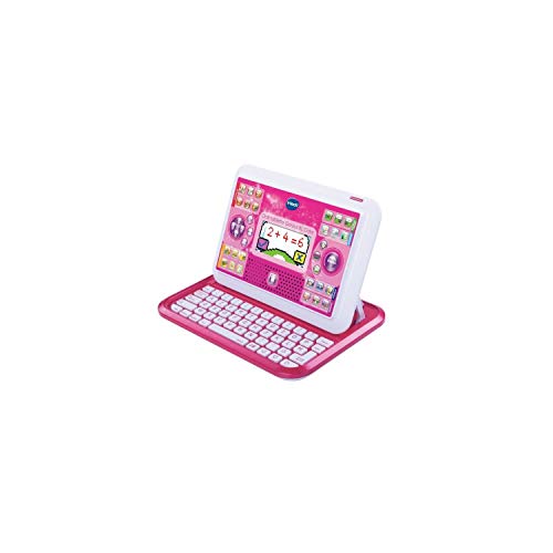 VTech - Ordenador educativo Genio Little App para niños, color rosa, versión francesa