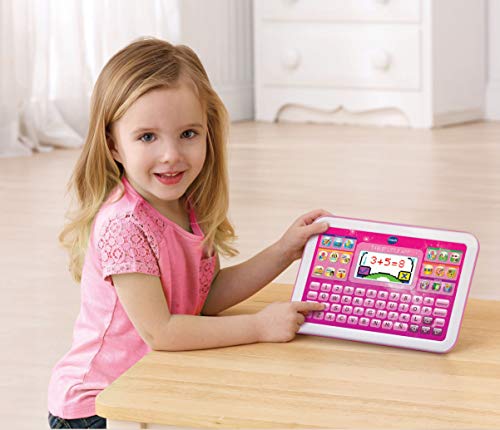 VTech- Pantalla en Color Juguete Educativa, Tableta Little App, blanco/rosa (3480-155257)