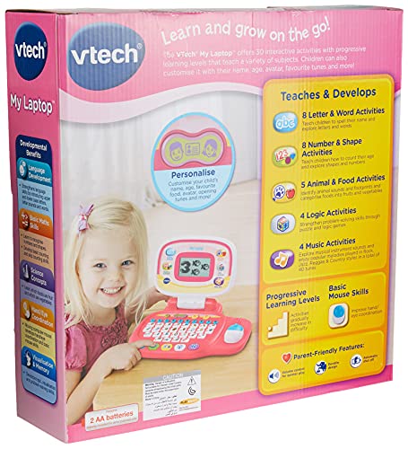 VTech - Peque ordenador educativo, color rosa, versión inglesa (155453)