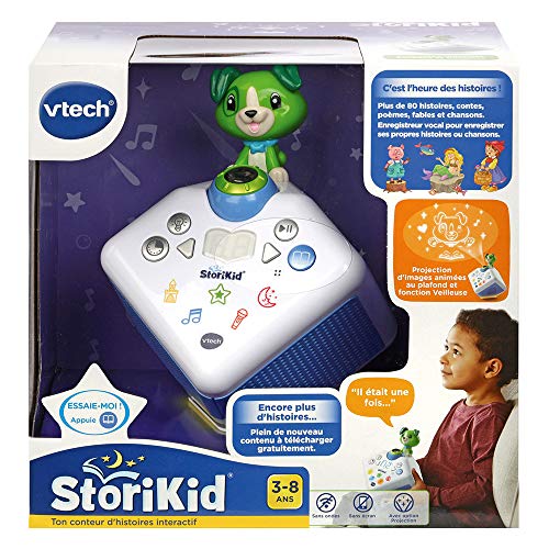 VTech StoriKid Mon Conteur D'Histoires (Vert) - Electrónica para niños (Multicolor, 3 año(s), Niño/niña, 8 año(s), Francés, AA)