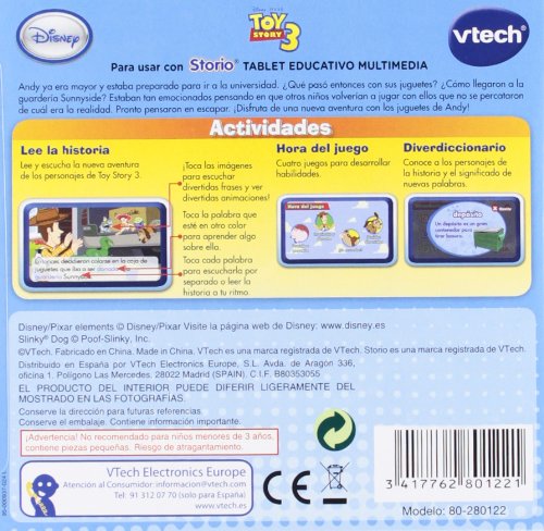 VTech Storio - Toy Story 3 para Storio 80-280122