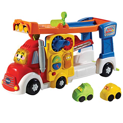 VTECH- Super Tráiler TutTut Bólidos Camión Portacoches Interactivo con Rampas De Tres Pisos, Multicolor, Talla Única (3480-521122) , color/modelo surtido