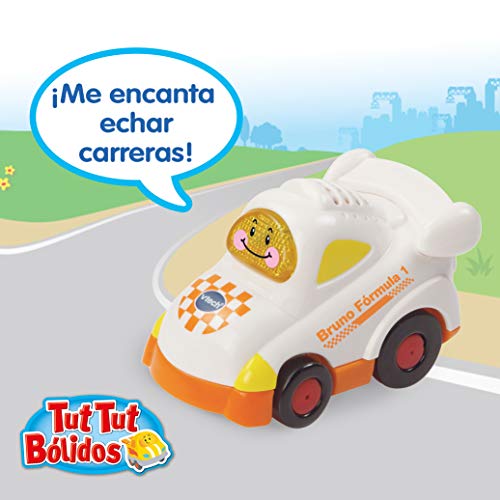 VTech - Superpista Looping TutTut Bólidos, Playset Interactivo + TutTut Bólidos Pack de 3 Coches con botón Sorpresa, Piero el camión de Bomberos, Víctor el Tractor y Mateo el helicóptero