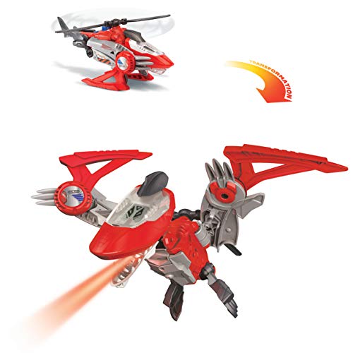 VTech Switch&Go Dinos, Sky el pteranodonte, Dinosaurio Que se transforma en vehículo, Juguete para niños +3 años, Versión ESP (3480-197322), Color Rojo