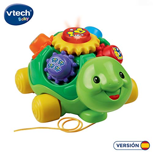 VTech- Tortuga Infantil interactiva con luz y Voz (3480-143122)