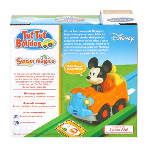 VTech - Tut Tut Bólido Disney Descapotable de Mickey, Multicolor (TTB Coche Descapotable de Mickey.)