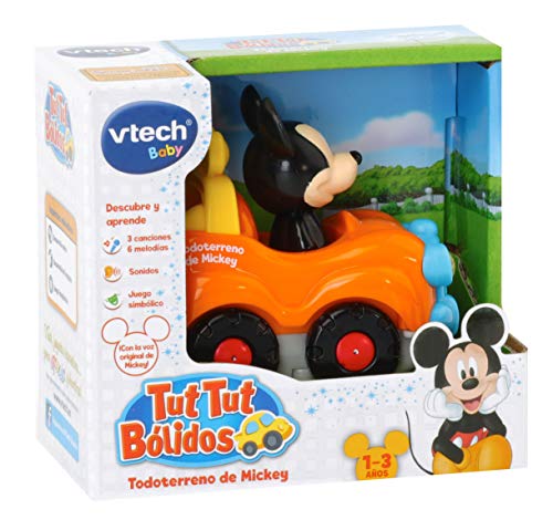 VTech- TutTut Bólidos Disney Mickey & Friends Todoterreno, Multicolor (TTB Mickey)