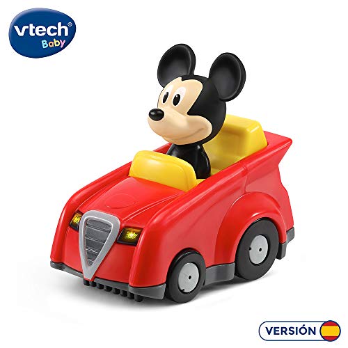 VTech - TutTutBólidos Disney, Coche de Carreras de Mickey, vehículo Interactivo con música, Voz y Efectos Luminosos, Sus Ruedas giratorias con Sensor activan Frases, melodías y Canciones (80-521522)