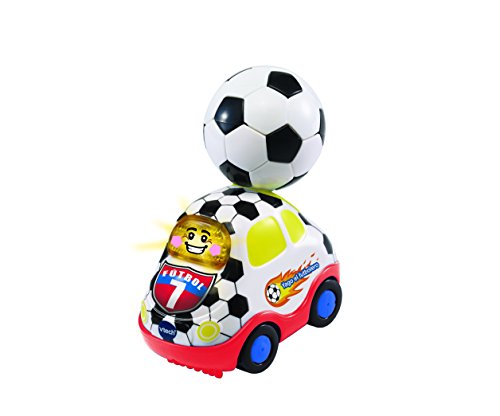 VTech- Yago el futbolero TutTut Bólidos edición Especial Vehículo Interactivo Compatible con el Resto de la colección, música, Canciones y Frases Que fomentan el Aprendizaje (80-513322), Color