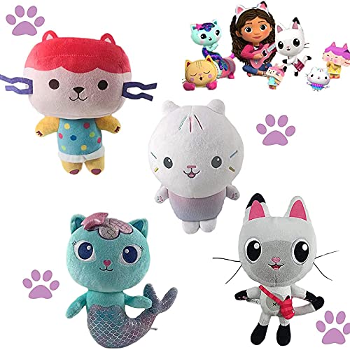 VYGkfYO Gabby Dollhouse Cat Plush, Pandy Cat Toy/Pandy Paws/Mercat/Baby Box Doll Animales De Peluche Suaves para Los FanáTicos De La Historieta Favor PandyPawsCat