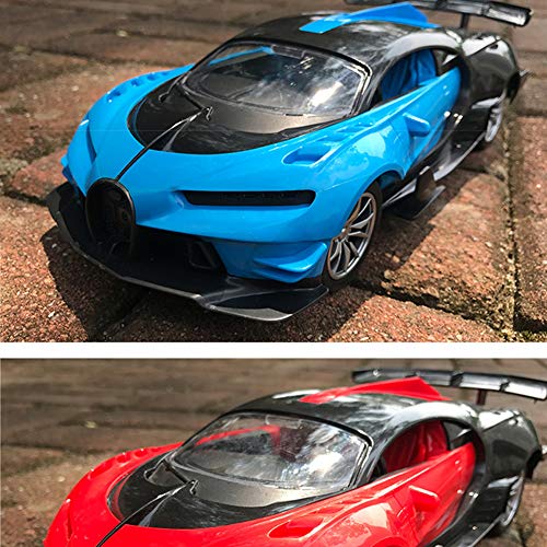 W-star Coche teledirigido, Coche Deportivo de niños Juguetes de simulación de Carreras Volante de RC Coches con luz LED y Sensor de Gravedad Juegos Infantiles Regalos Divertidos Frescos Gadgets,D