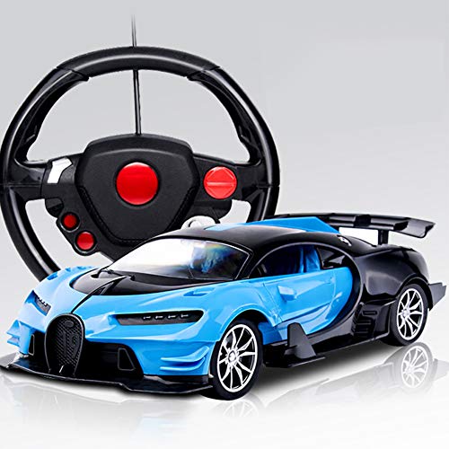 W-star Coche teledirigido, Coche Deportivo de niños Juguetes de simulación de Carreras Volante de RC Coches con luz LED y Sensor de Gravedad Juegos Infantiles Regalos Divertidos Frescos Gadgets,D