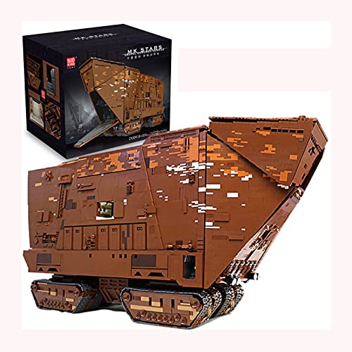 WANZPITS 21009 Star Planet Series App Control Remoto Desert Creeper Sandcrawler Model Technic Building Kit Juego Coleccionable De Star Wars Starships Ensamblar Ladrillos,13168pcs