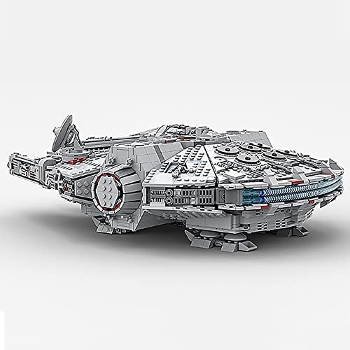 WANZPITS Ultimate Collector Series Medium Scale Millennium Falcon Architecture Model MOC-24884 Creator Expert Spaceship Build Great Building Blocks Set, Compatible con Lego,(3361 Pieces)