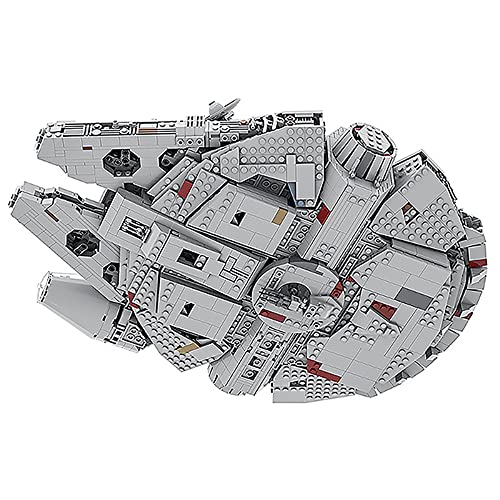 WANZPITS Ultimate Collector Series Medium Scale Millennium Falcon Architecture Model MOC-24884 Creator Expert Spaceship Build Great Building Blocks Set, Compatible con Lego,(3361 Pieces)