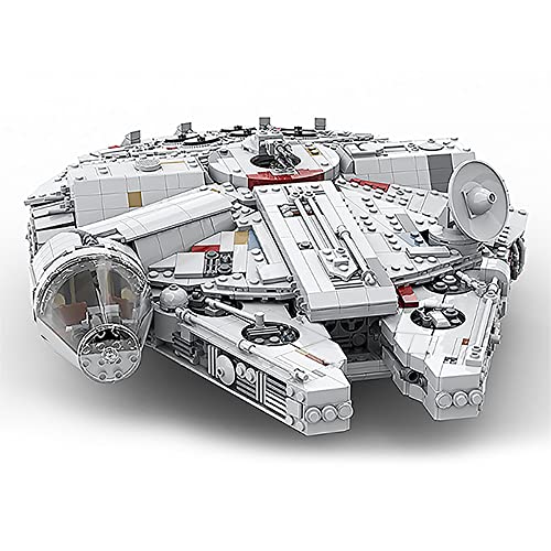 WANZPITS Ultimate Collector Series Medium Scale Millennium Falcon Architecture Model MOC-24884 Creator Expert Spaceship Build Great Building Blocks Set, Compatible con Lego,(3361 Pieces)