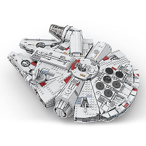 WANZPITS Ultimate Collector Series Medium Scale Millennium Falcon Architecture Model MOC-24884 Creator Expert Spaceship Build Great Building Blocks Set, Compatible con Lego,(3361 Pieces)