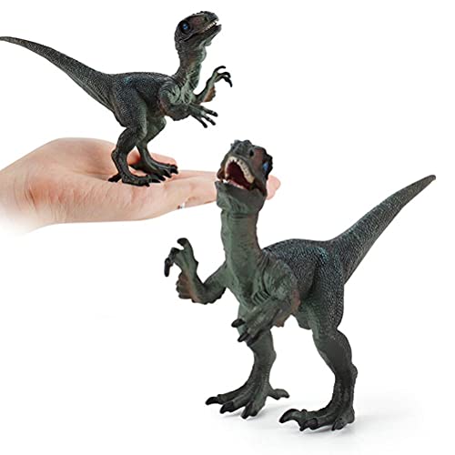 Wawogic Modelo de Dinosaurio Parque de Dinosaurios Velociraptor Dilophosaurus Figuras del Mundo Juguetes de Dinosaurio Animales Modelo Juguetes para Niños