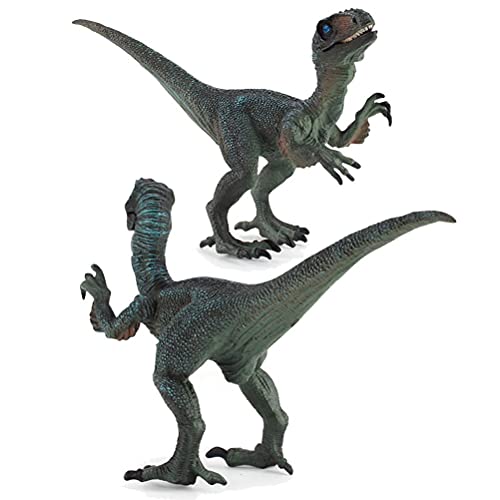 Wawogic Modelo de Dinosaurio Parque de Dinosaurios Velociraptor Dilophosaurus Figuras del Mundo Juguetes de Dinosaurio Animales Modelo Juguetes para Niños