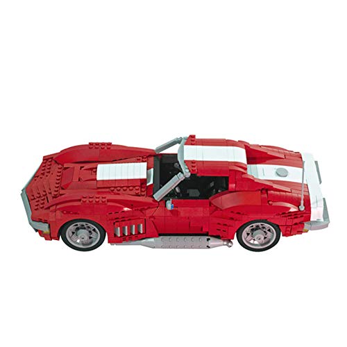 WDLY 1500 PCS Bloque De Construcción 1969 Chevrolet Camaro Deportes Coche, Puzzle Técnico Técnico Super Racing RC Kit, Modelo Bloques De Construcción Compatible con Lego, Ladrillos De Juguete