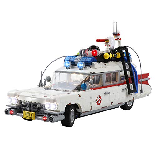 WEERUN Juego de iluminación LED para Lego Ghostbusters Ecto-1 10274 bloques de construcción, juego de luces LED compatible con Lego 10274 (no modelo Lego)