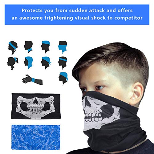 welltop Kids Tactical Vest Kit for Nerf Guns N-Strike Elite Series with 8-Dart Wrist Strap, Seamless Face Masks, Soft Foam Darts Refill Bullets Gifts for Boys Games