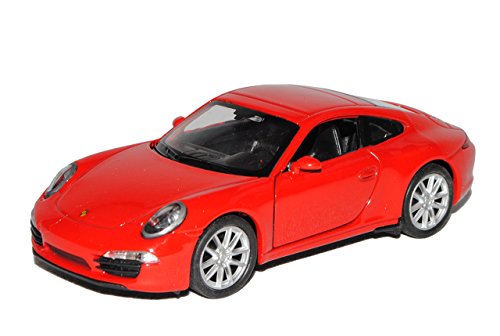 Welly Porsche 911 991 Carrera S Rojo Coupe a partir de 2011 aprox. 1/43 1/36 – 1/46 Modelo Auto