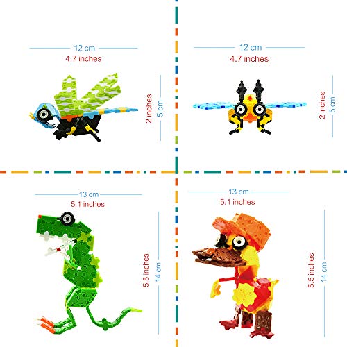 WEofferwhatYOUwant Juego Infantil Bloques Construcción con Insectos De Juguete Piezas Rompecabezas 3D Flatblocks . Niños 5 Años Y Mas para Crear Animales Armables Unisex