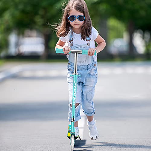 wheoZ Patinetes para niños con Ruedas de luz LED atinete Plegable 3 de Altura Ajustable para Niños de 3 a 8 Años para Niñas y Niños Capacidad de Peso de 110 LB…