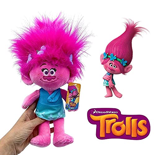 WHL DreamWorks - Peluche Trolls Poppy, 40cm (16"), Juguete película Trolls