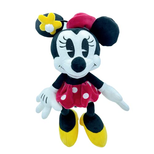 WHL Peluches Mickey Mouse y Minnie Mouse, 90 Aniversario - 25cm (10"), Súper suave (MINNIE 90TH)