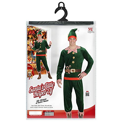 WIDMANN- Disfraz de Elf Santas Helfer para adultos, Multicolor, large (08733)